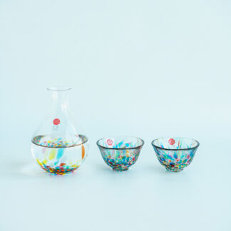 TSUGARU VIDRO Rainbow Sake Carafe Set