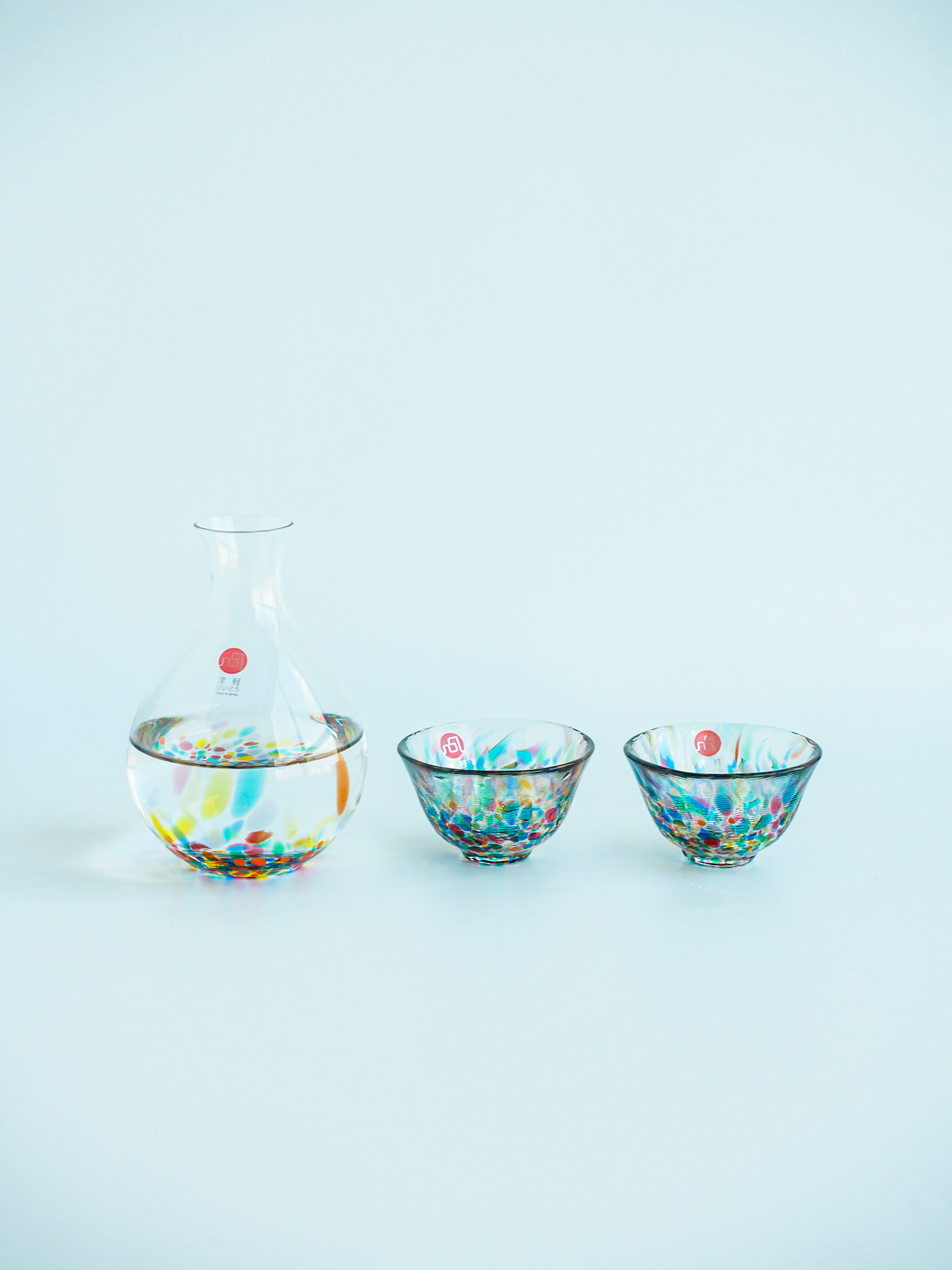TSUGARU VIDRO Rainbow Sake Carafe Set